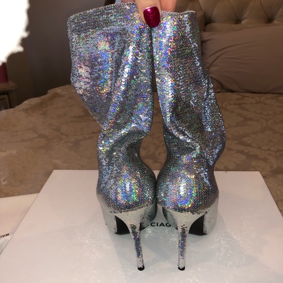 Balenciaga, 41, sequin knife sock boots - Picture 4 of 8